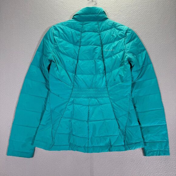 Spyder Syrround Down Jacket Womens Small Blue Goose Puffer Mock Neck Outdoor - Picture 2 of 16